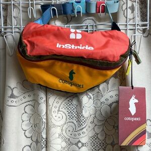 Cotopaxi coral and mustard InStride Two-Tone Waist Pack NWT